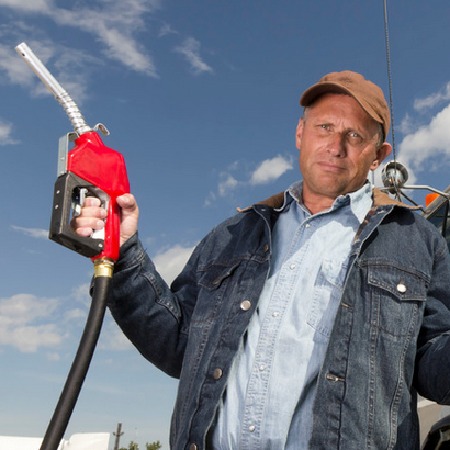 pumping gas unhappily