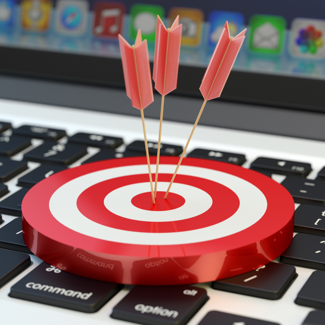 bullseye on keyboard