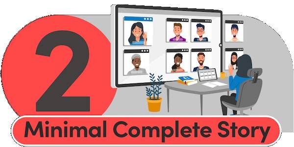 minimal complete story group